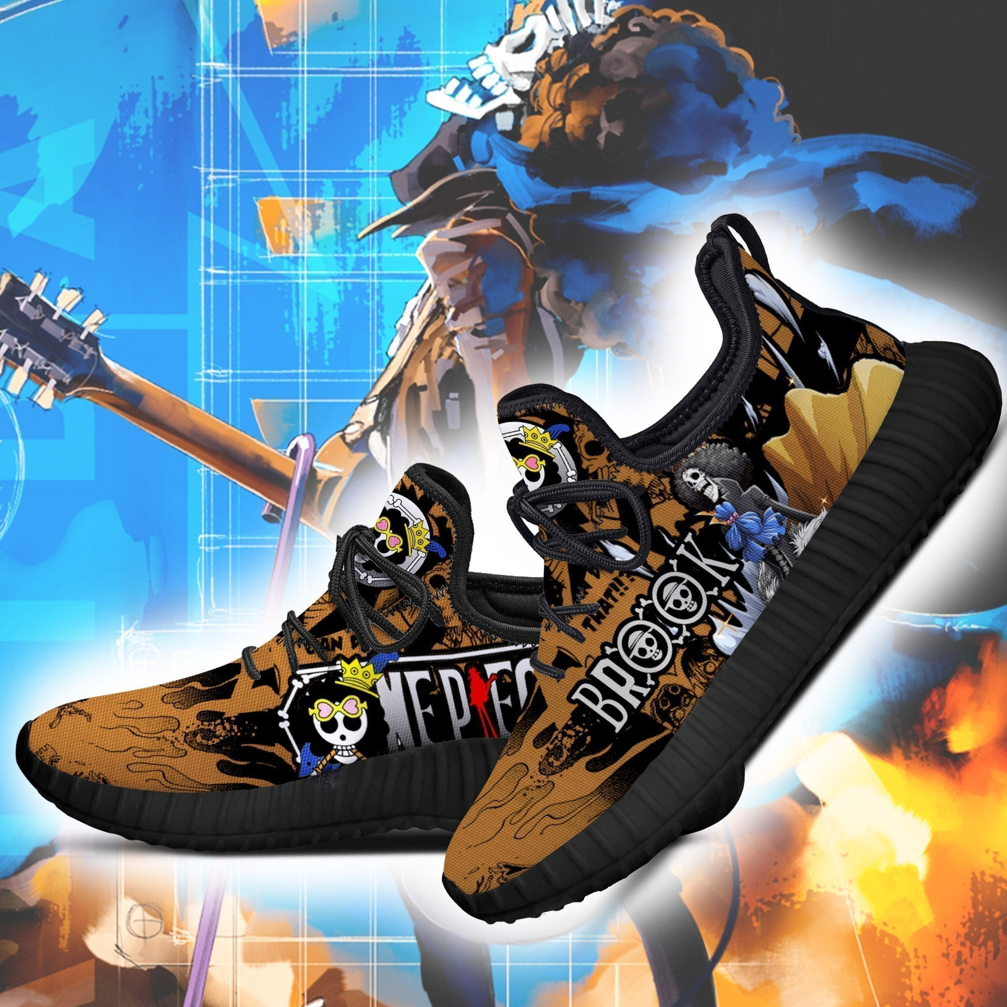 Brook Reze Shoes One Piece Anime Shoes Fan Gift Idea