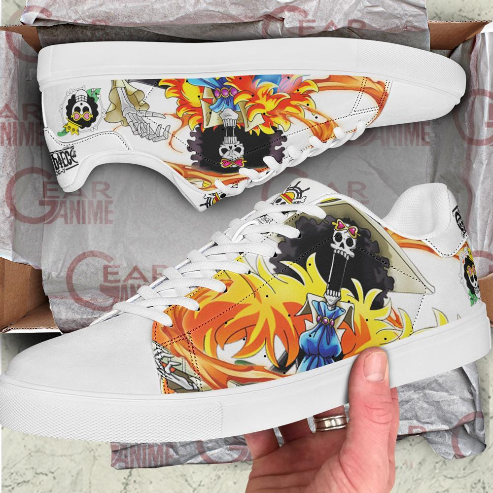 Brook Skate Shoes One Piece Custom Anime Shoes