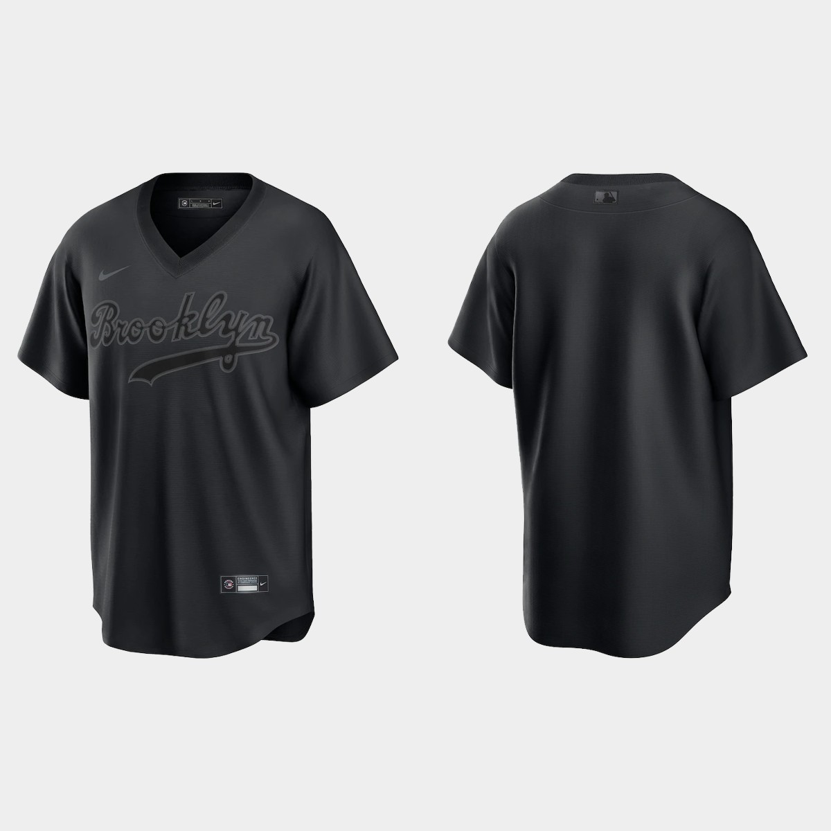 Brooklyn Dodgers Pitch Black Fashion Jersey - Black
