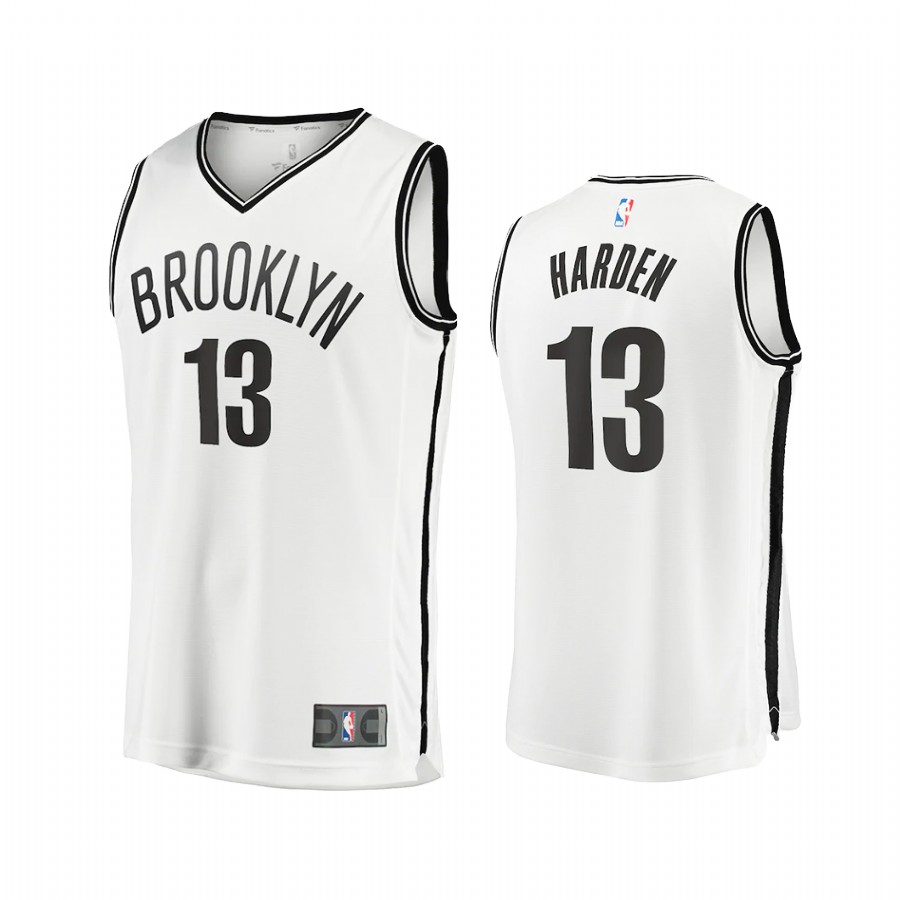 Brooklyn Nets #13 James Harden Jersey 2020-21 White Association Edition