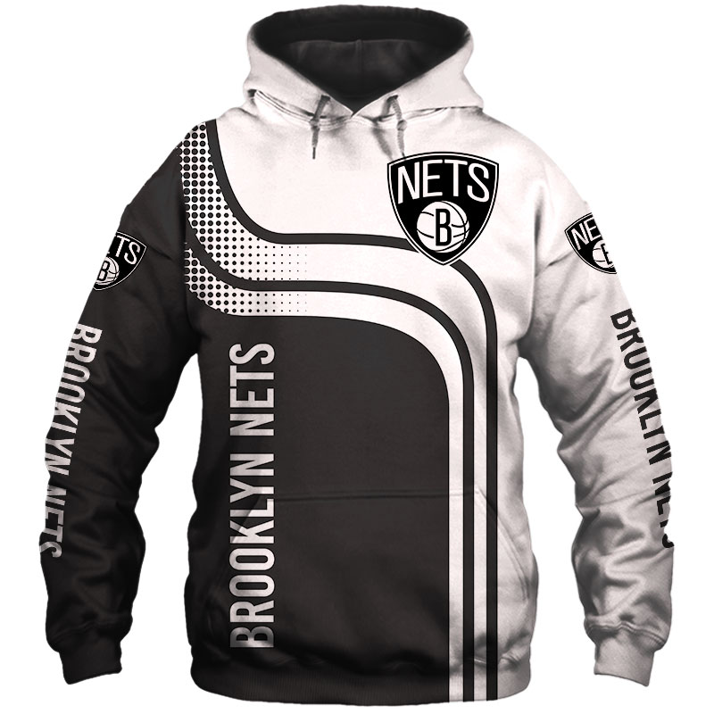Brooklyn Nets 3D Hoodie Gift For Fans Cheap Basketball For Fans NBA Hoodie