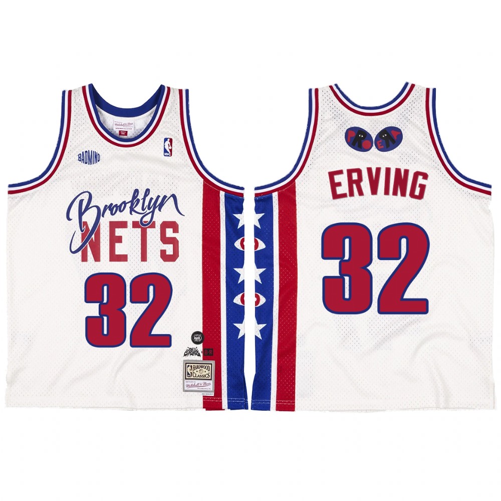 Brooklyn Nets BR Remix Julius Erving #32 White Jersey