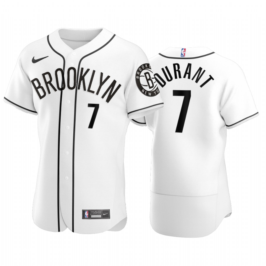 Brooklyn Nets Kevin Durant NBA X MLB Crossover Edition Baseball Jersey Shirts
