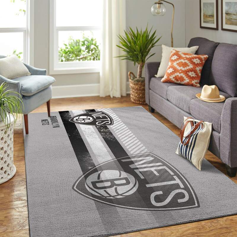 Brooklyn Nets Living Room Area Rectangle Rug