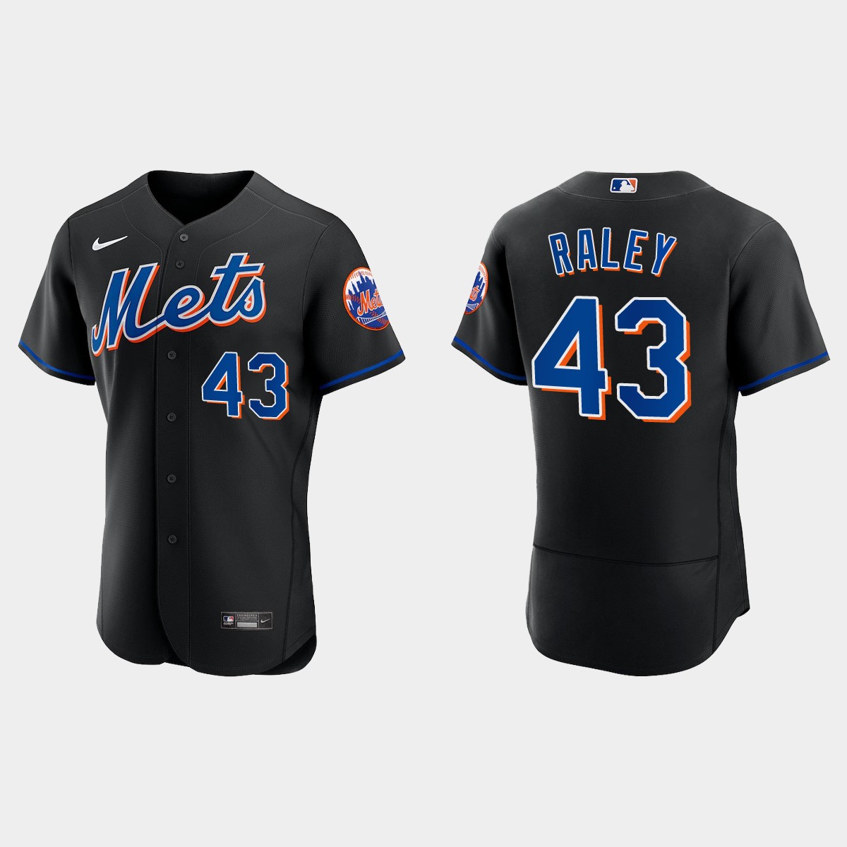 Brooks Raley New York Mets Alternate Jersey – Black