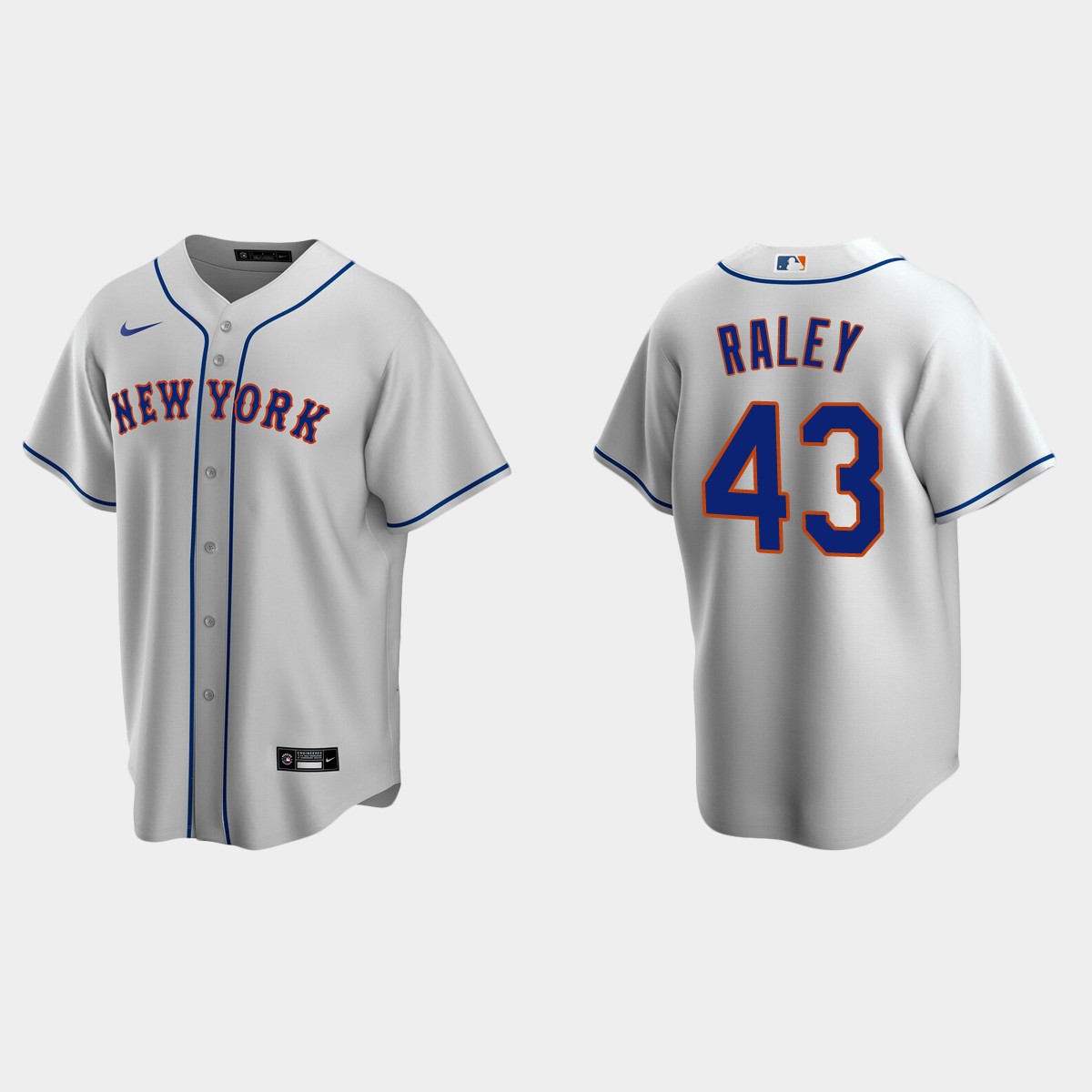 Brooks Raley New York Mets Road Jersey – Gray