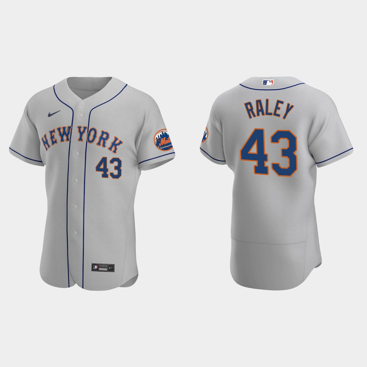 Brooks Raley New York Mets Road Jersey – Gray