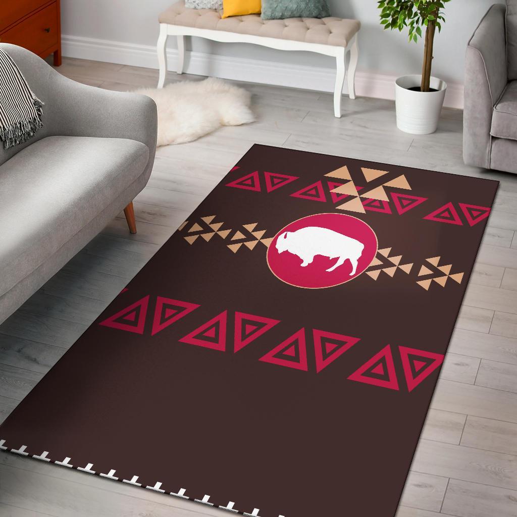 Brown Bison Native American Area Limited Edition Rectangle Rug