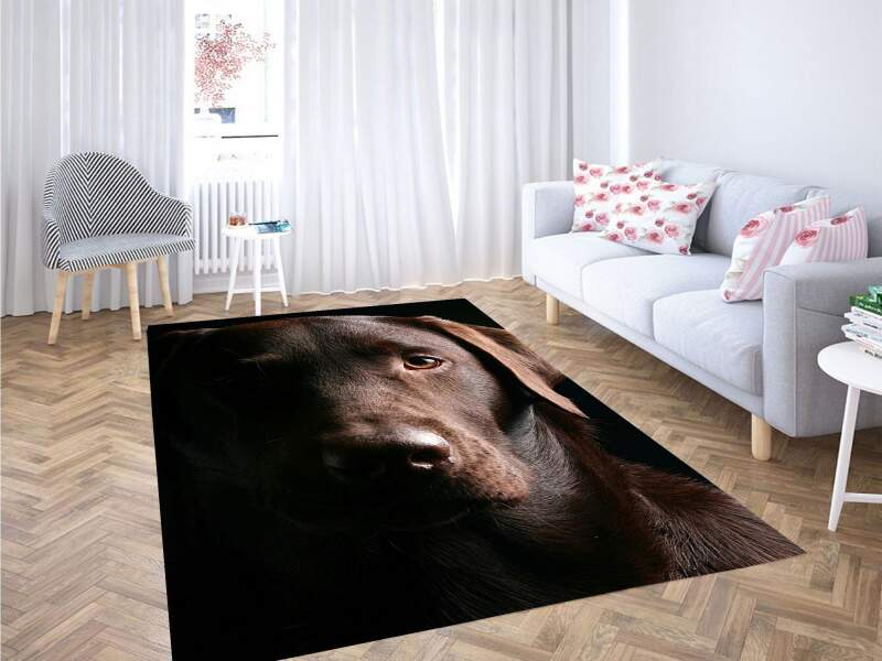 Brown Eyes Of Dog Carpet Rectangle Rug