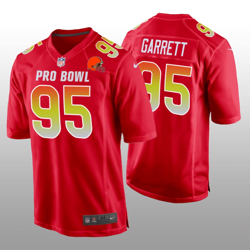 Browns Myles Garrett AFC Game Red Jersey - 2019 Pro Bowl