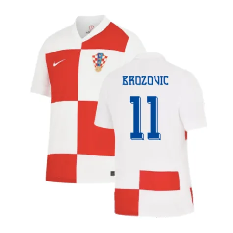 Brozovic Men's Croatia 2024 Stadium10624 Home Soccer Jersey