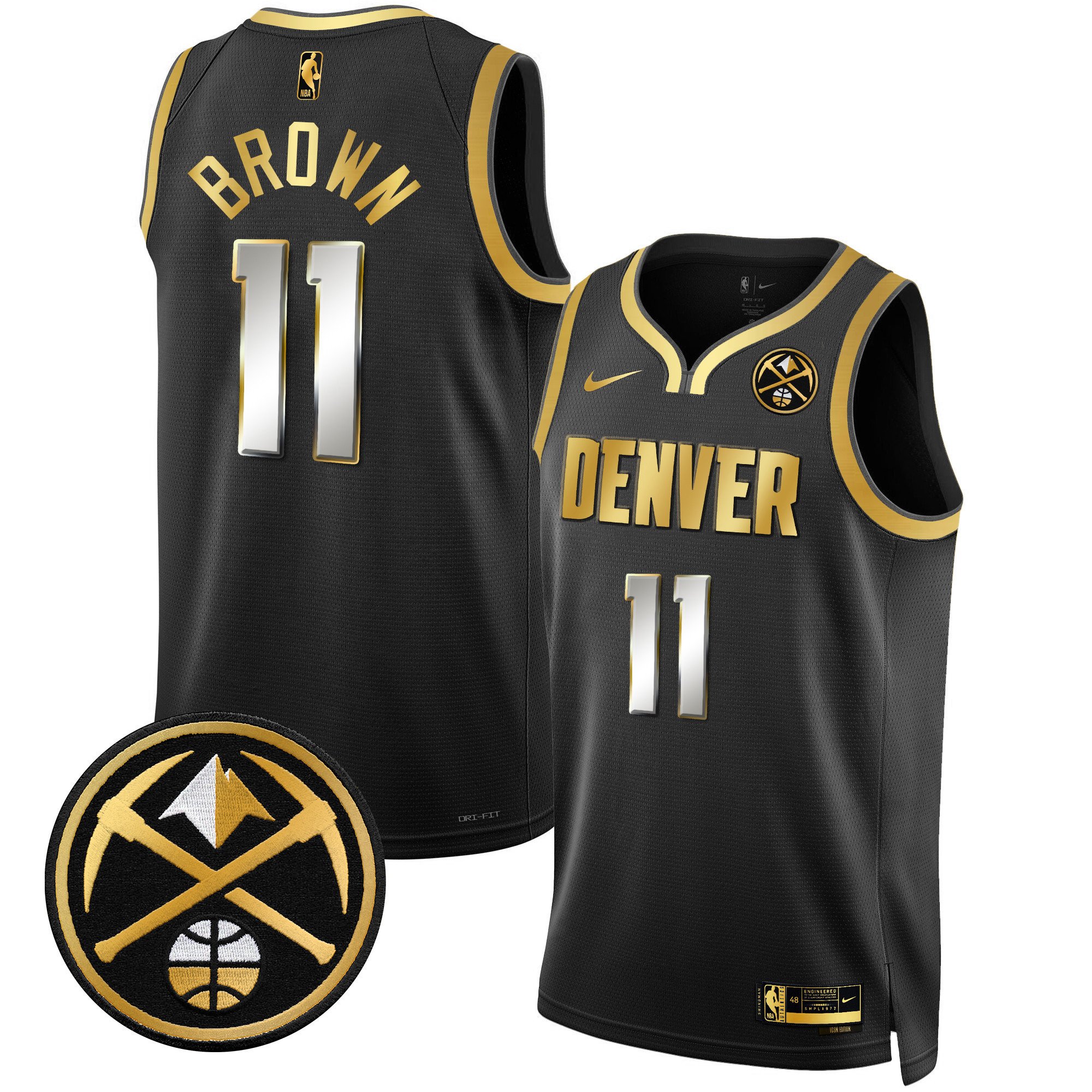 Bruce Brown Men's Denver Nuggets Swingman Black Limited Jersey - All Stitched