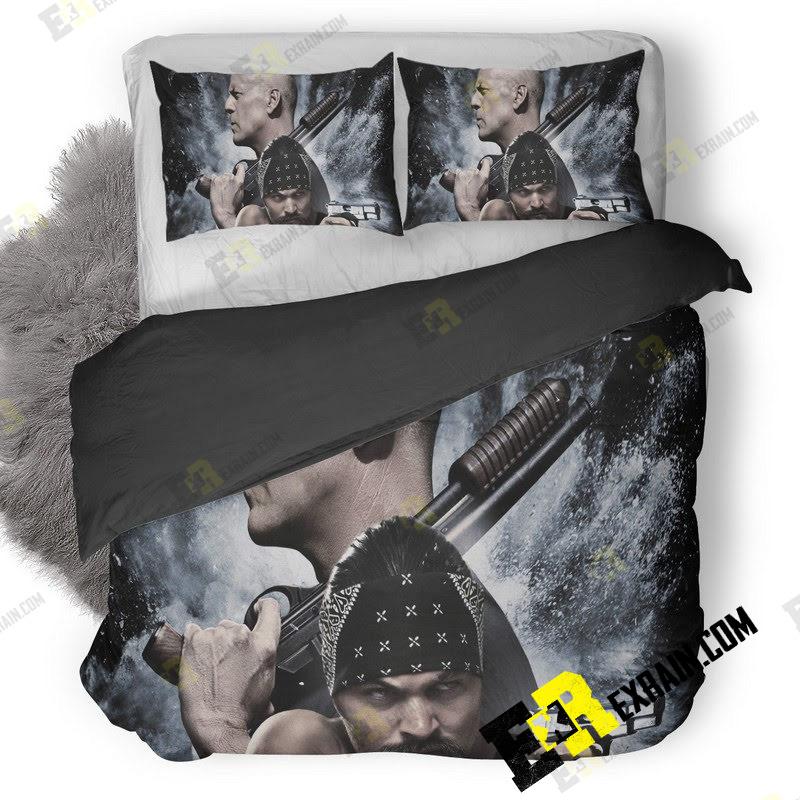 Bruce Willis And Jason Momoa In Once Upon A Time In Venice 3D Customized Duvet Cover Bedding Set