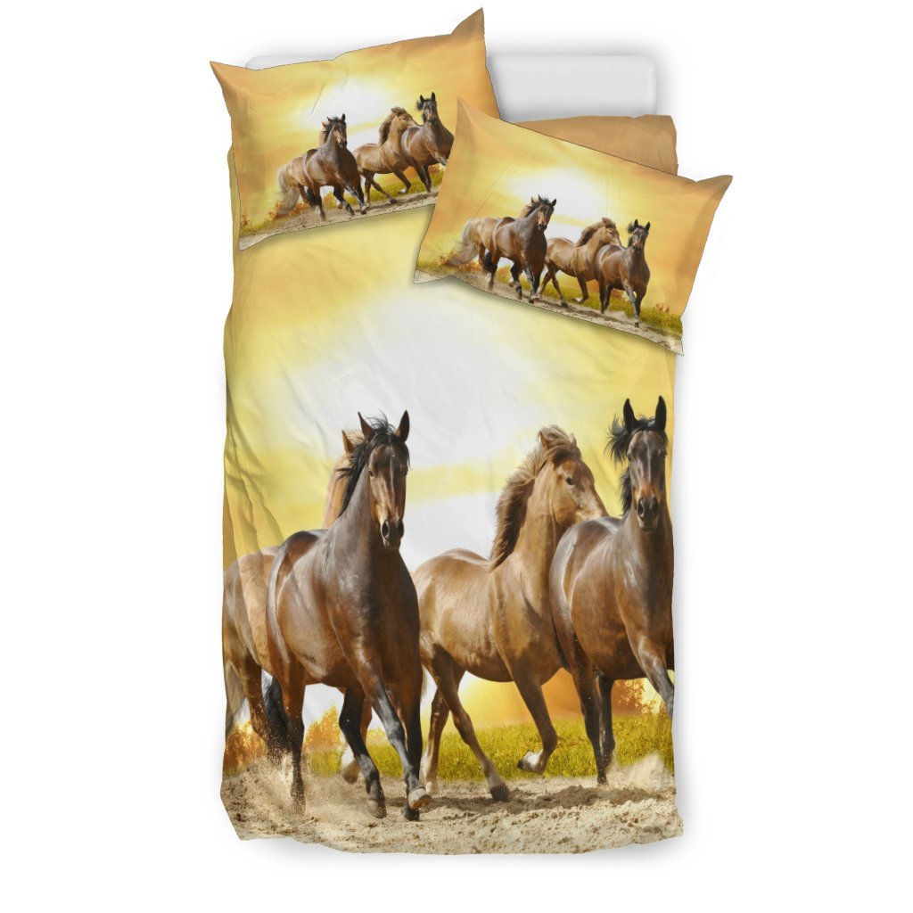 Brumby Horse Lovers Doona 3D Customized Duvet Cover Bedding Set