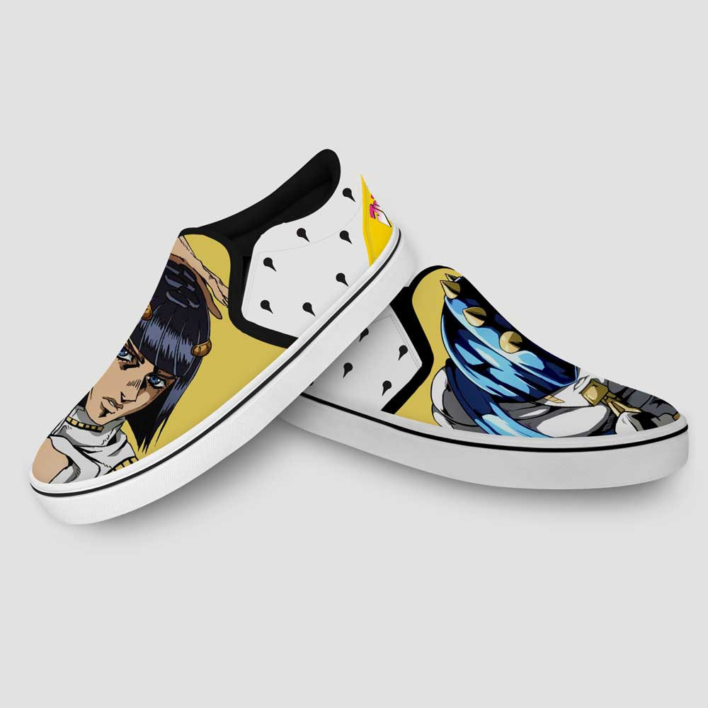 Bruno Bucciarati Slip-On Shoes Canvas Custom Anime JoJo’s Bizarre Adventure Shoes