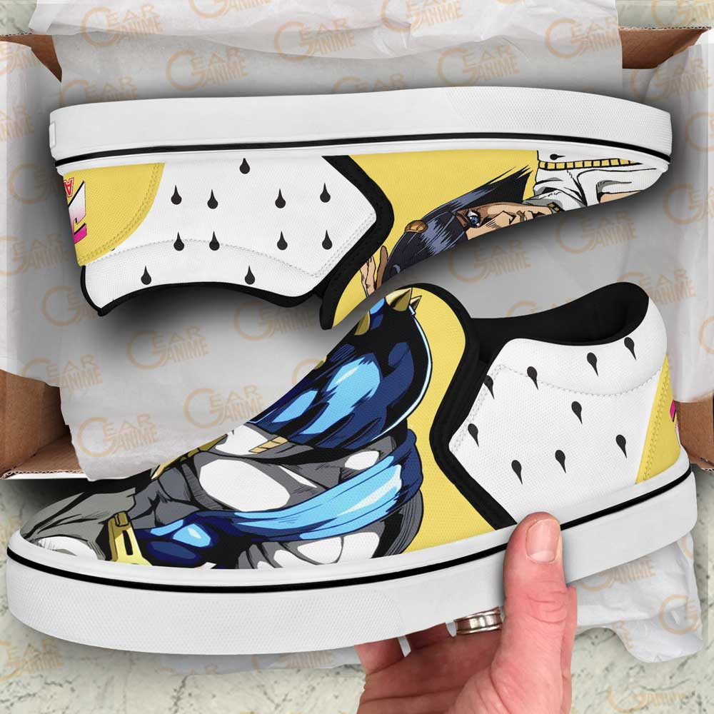 Bruno Bucciarati Slip-On Shoes Canvas Custom Anime JoJo’s Bizarre Adventure Shoes