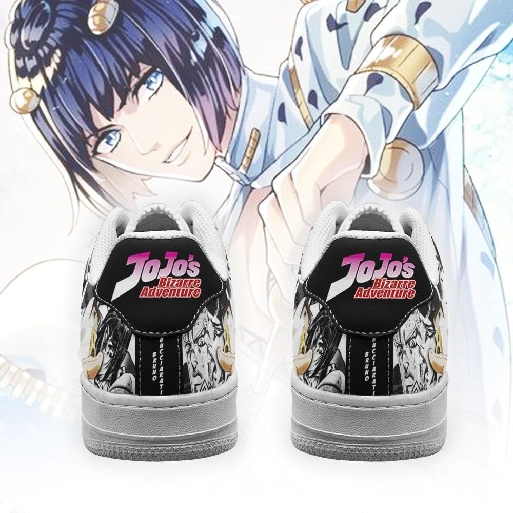 Bruno Bucciarati Sneakers Manga Style JoJo’s Anime Shoes Fan Gift