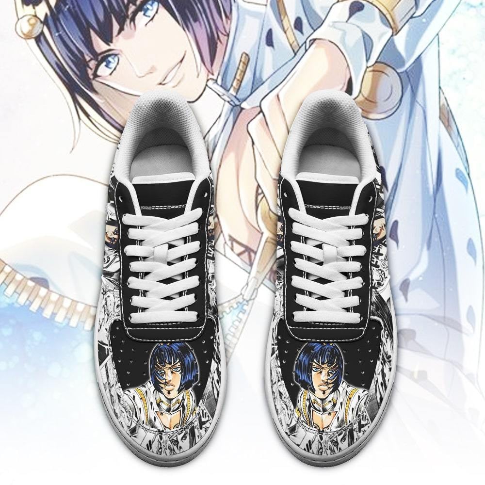 Bruno Bucciarati Sneakers Manga Style JoJo’s Anime Shoes Fan Gift