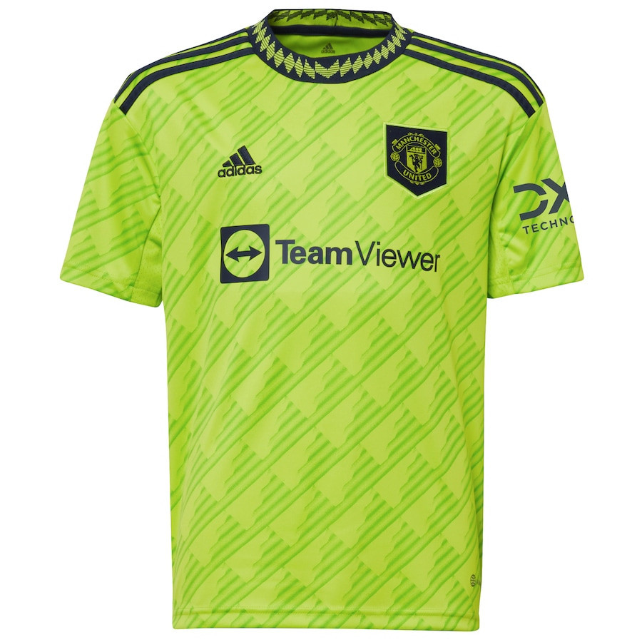 Bruno Fernandes 8 Manchester United  2022/23 Third Player Soccer Jersey – Neon Green