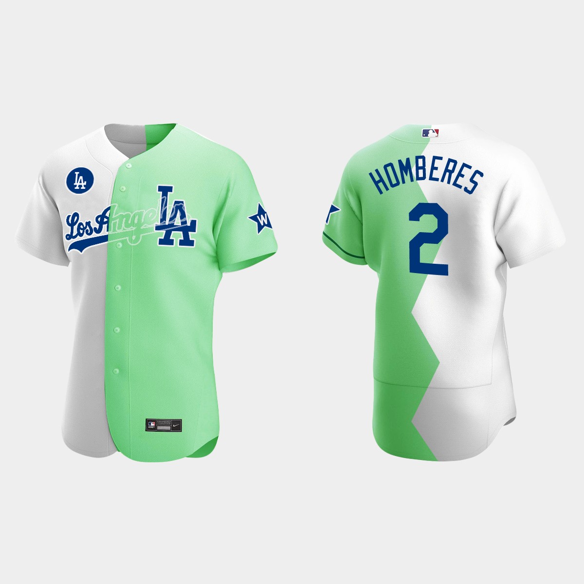 Bryan Cranston Los Angeles Dodgers 2022 Celebrity Softball Game Jersey – White Green