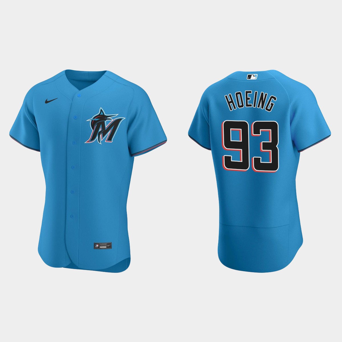 Bryan Hoeing Miami Marlins Alternate Jersey – Blue