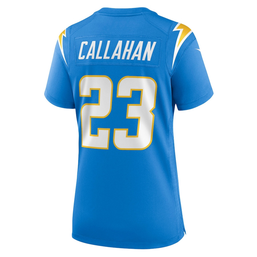 Bryce Callahan 23 Los Angeles Chargers Women’s Game Stitched Jersey – Powder Blue