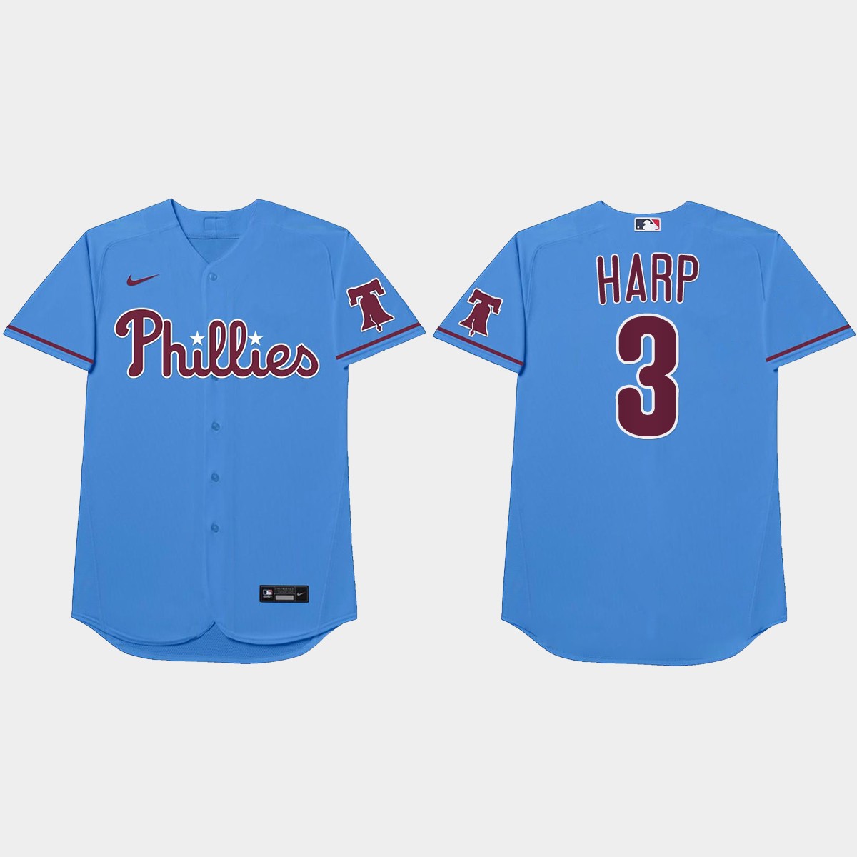 Bryce Harper 2021 Players' Weekend Harp Nickname Jersey - Blue
