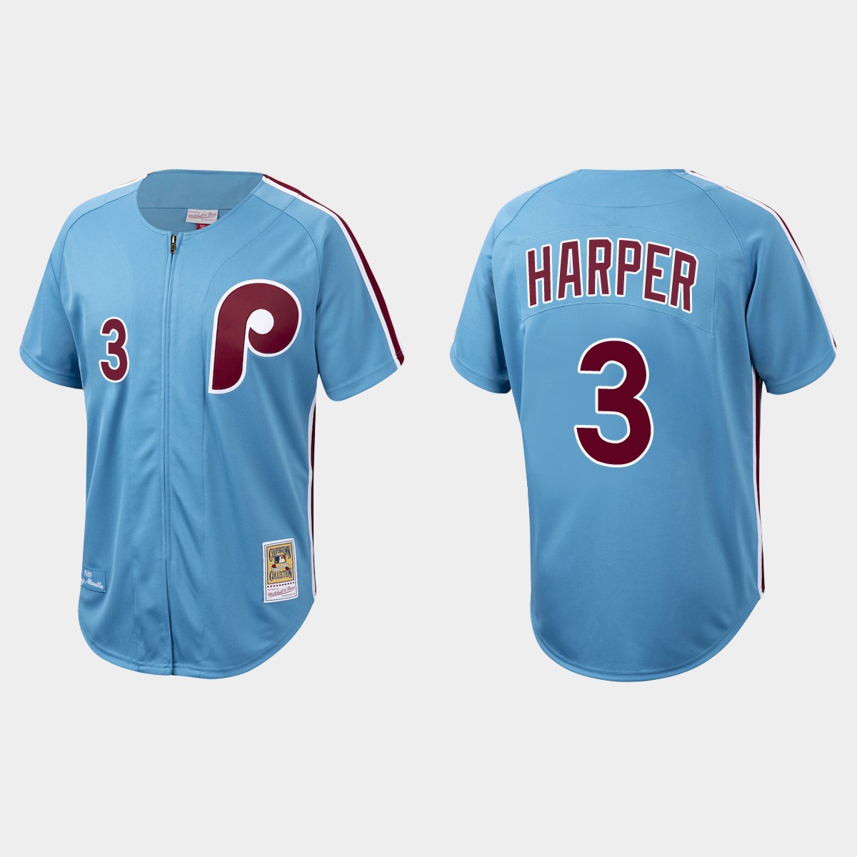 Bryce Harper Philadelphia Phillies Cooperstown Collection Jersey – Light Blue