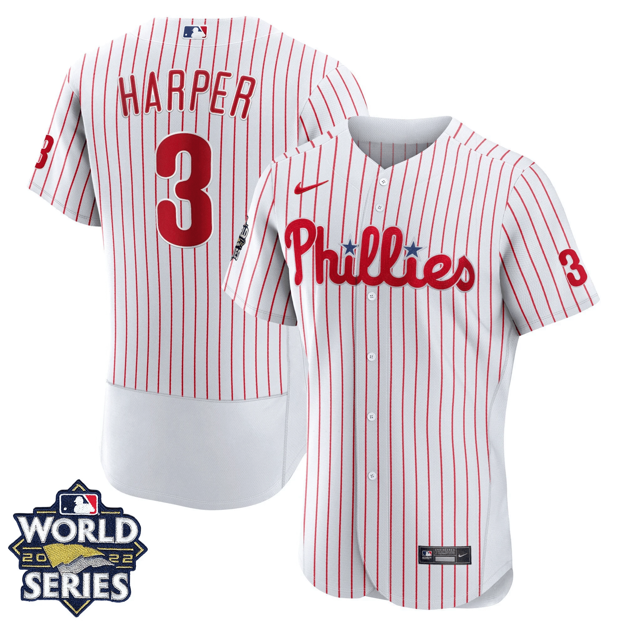 Bryce Harper Youth's Philadelphia Phillies Gold 2022 World Series Flex Home Jersey - All Stitched
