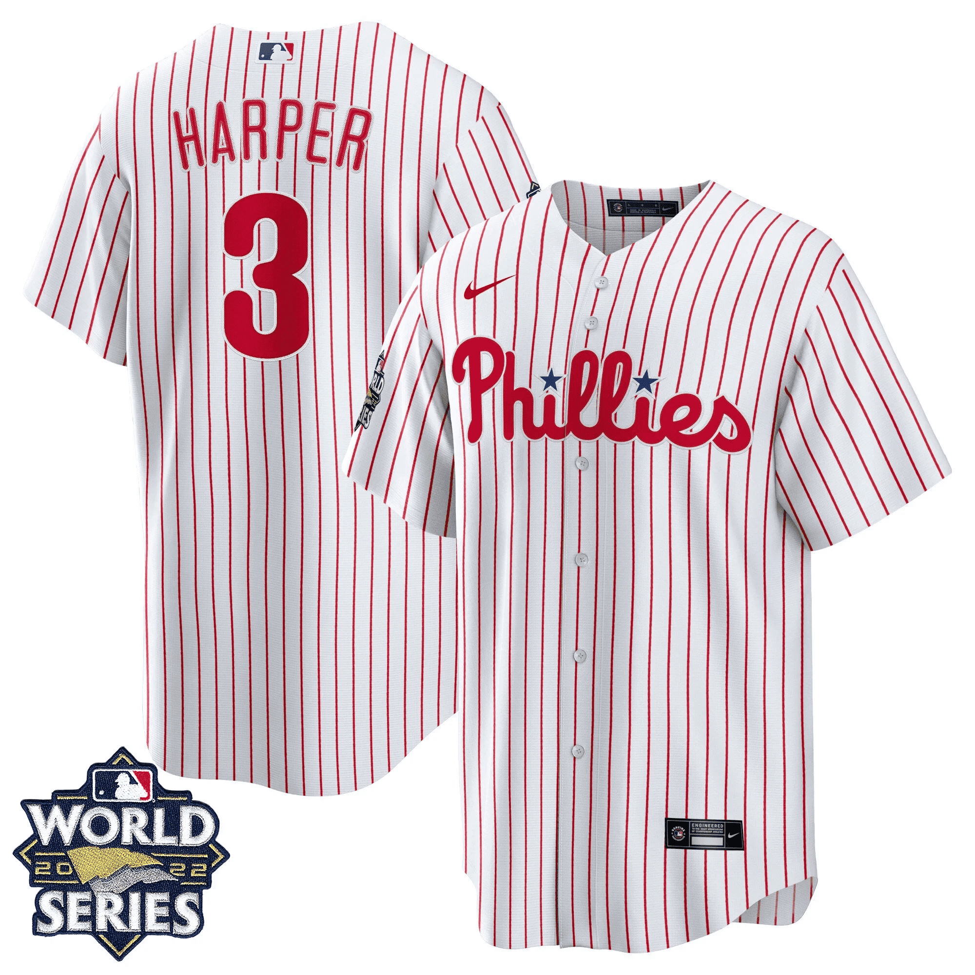 Bryce Harper Youth's Philadelphia Phillies Gold 2022 World Series Limited Cool Home Jersey - All Stitched