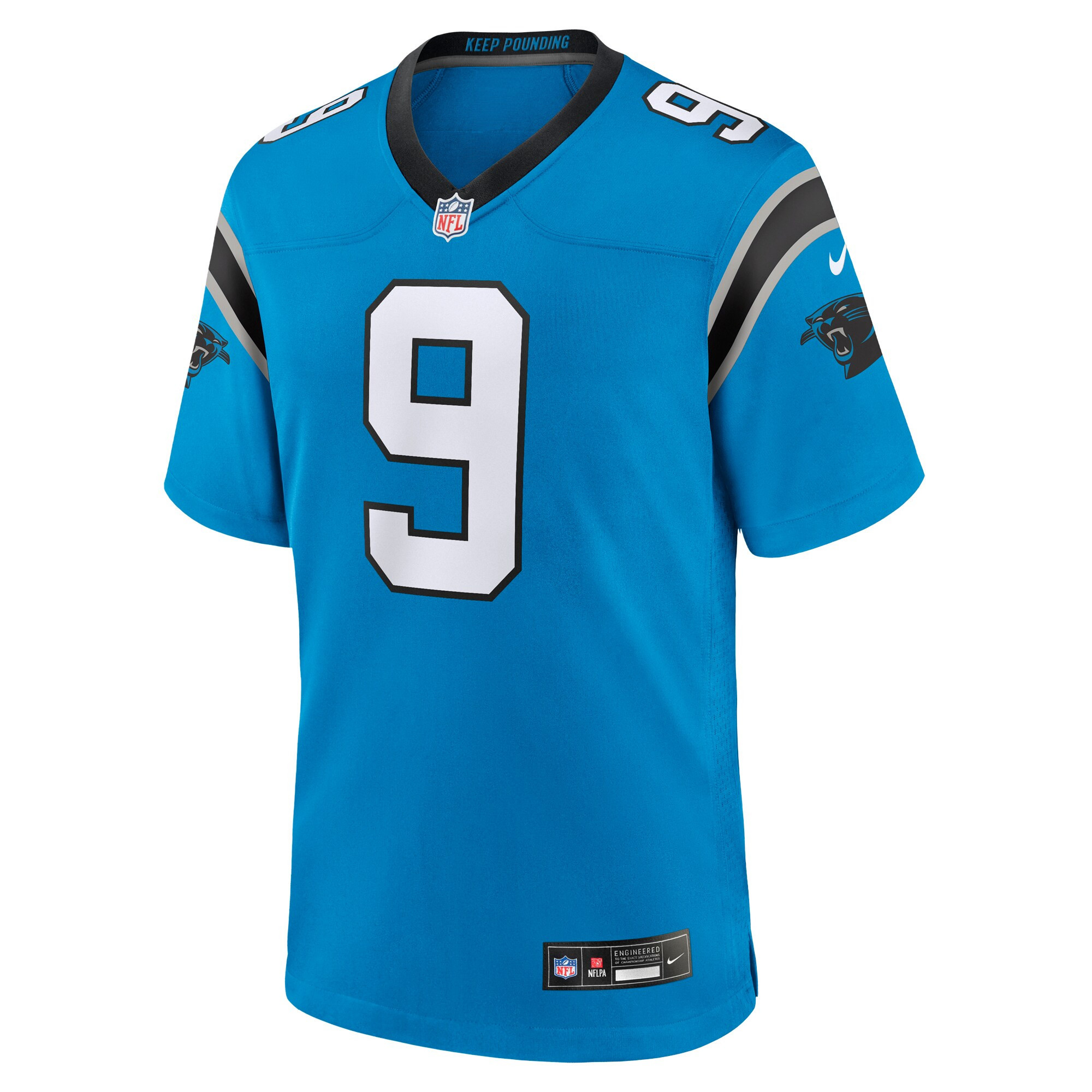 Bryce Young 9 Carolina Panthers 2023 NFL Draft Alternate Game Stitched Jersey – Blue