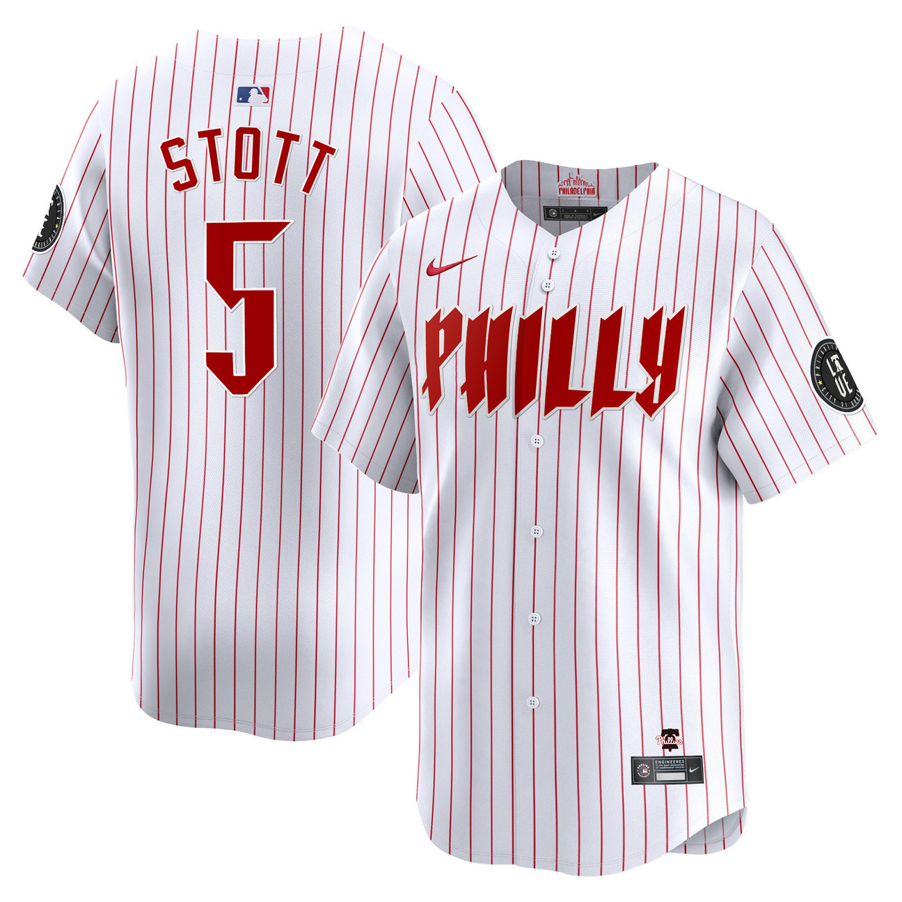 Bryson Stott Philadelphia Phillies Blue 2024 City Connect Limited White Jersey