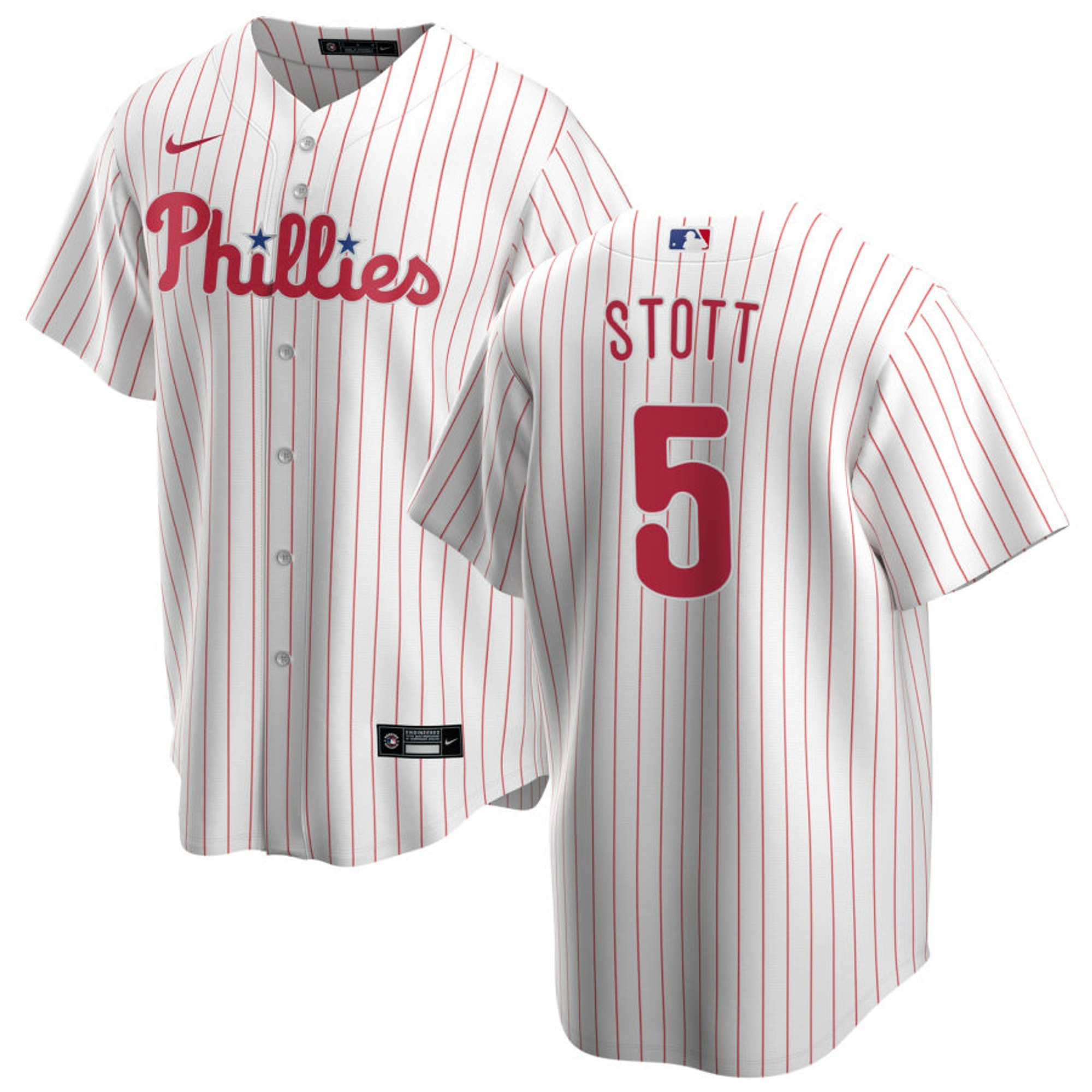 Bryson Stott Philadelphia Phillies Collection White Jersey - All Stitched