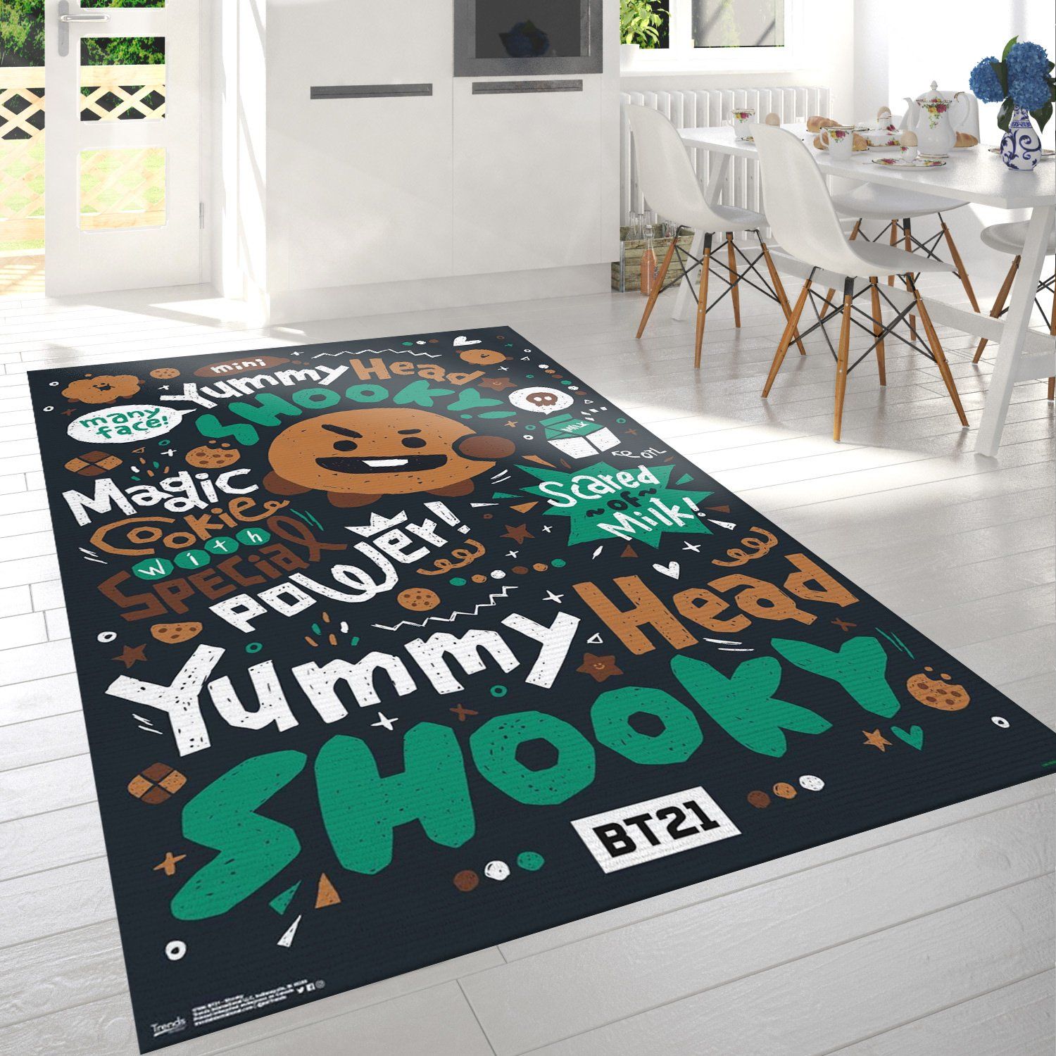Bt21 Shooky Rectangle Rug – Custom Size And Printing