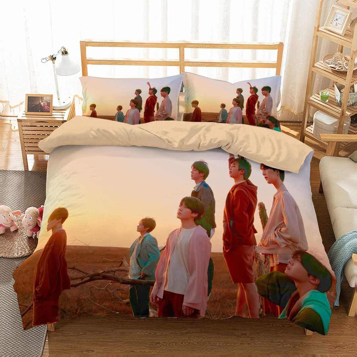 Bts 3D Customized Duvet Cover Bedding Set