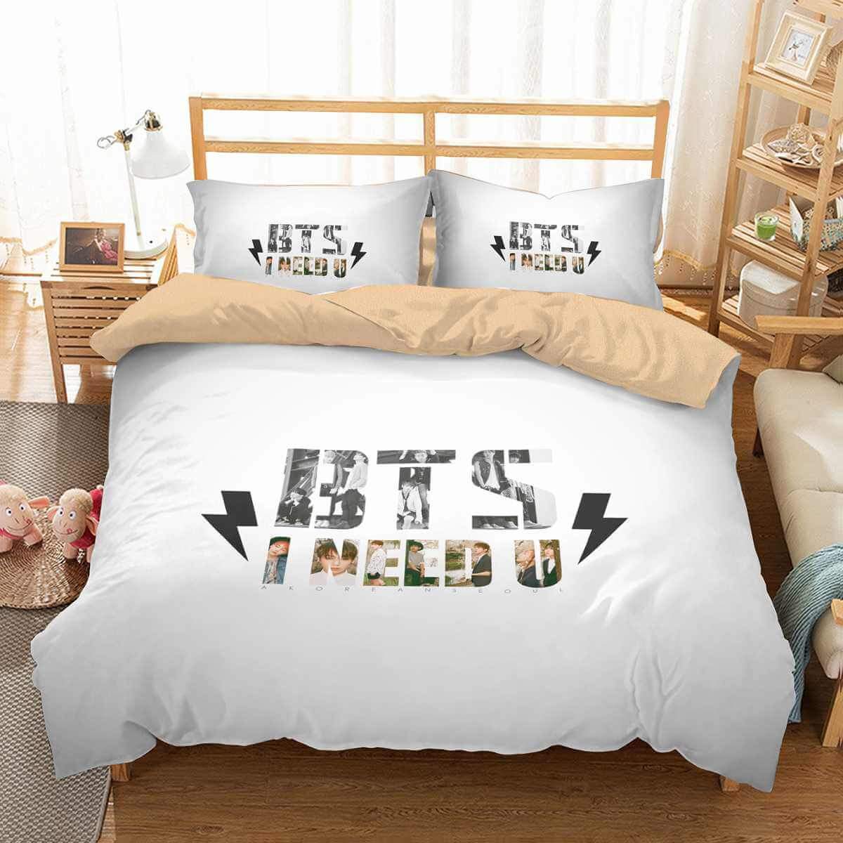 Bts 3D Customized Duvet Cover Bedding Set