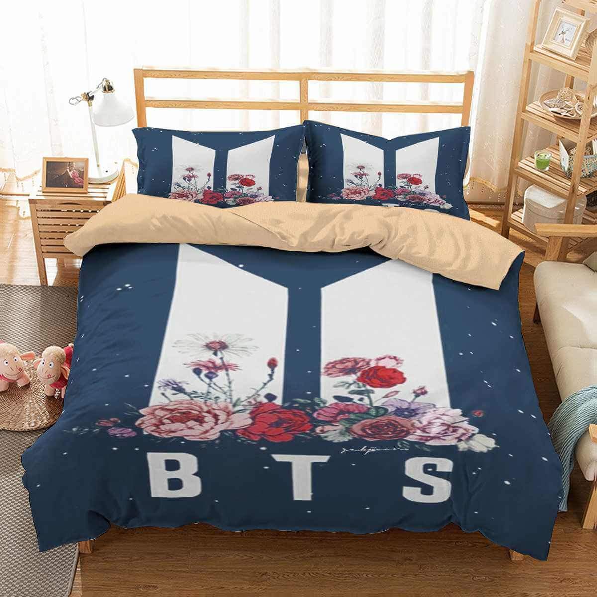 Bts 3D Customized Duvet Cover Bedding Set