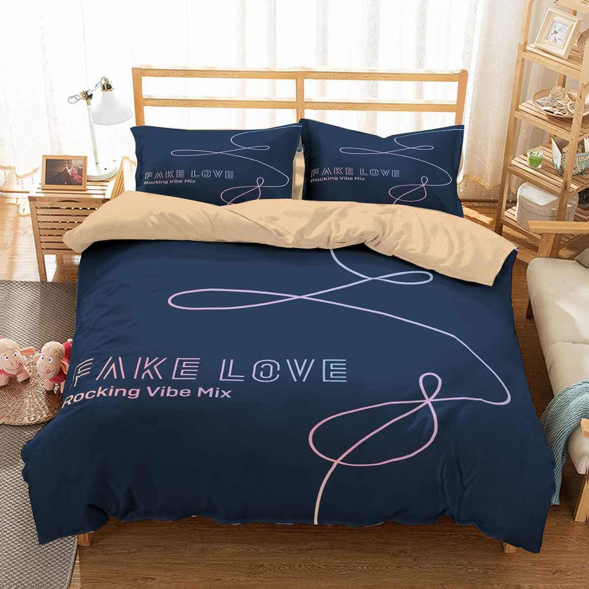 Bts 3D Customized Duvet Cover Bedding Set