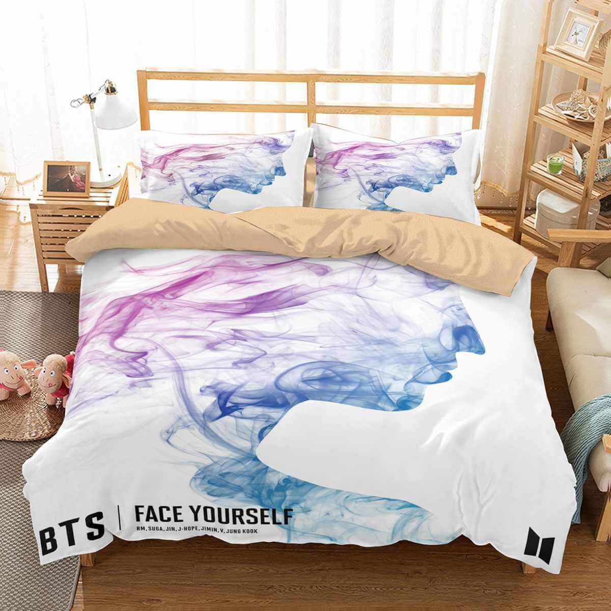 Bts 3D Customized Duvet Cover Bedding Set