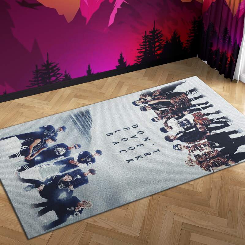 Bts Dont Look Back Carpet Mock Area Rectangle Rug