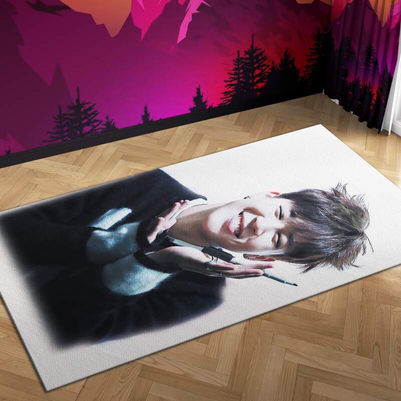 Bts Jimin Cute Carpet Mock Area Rectangle Rug