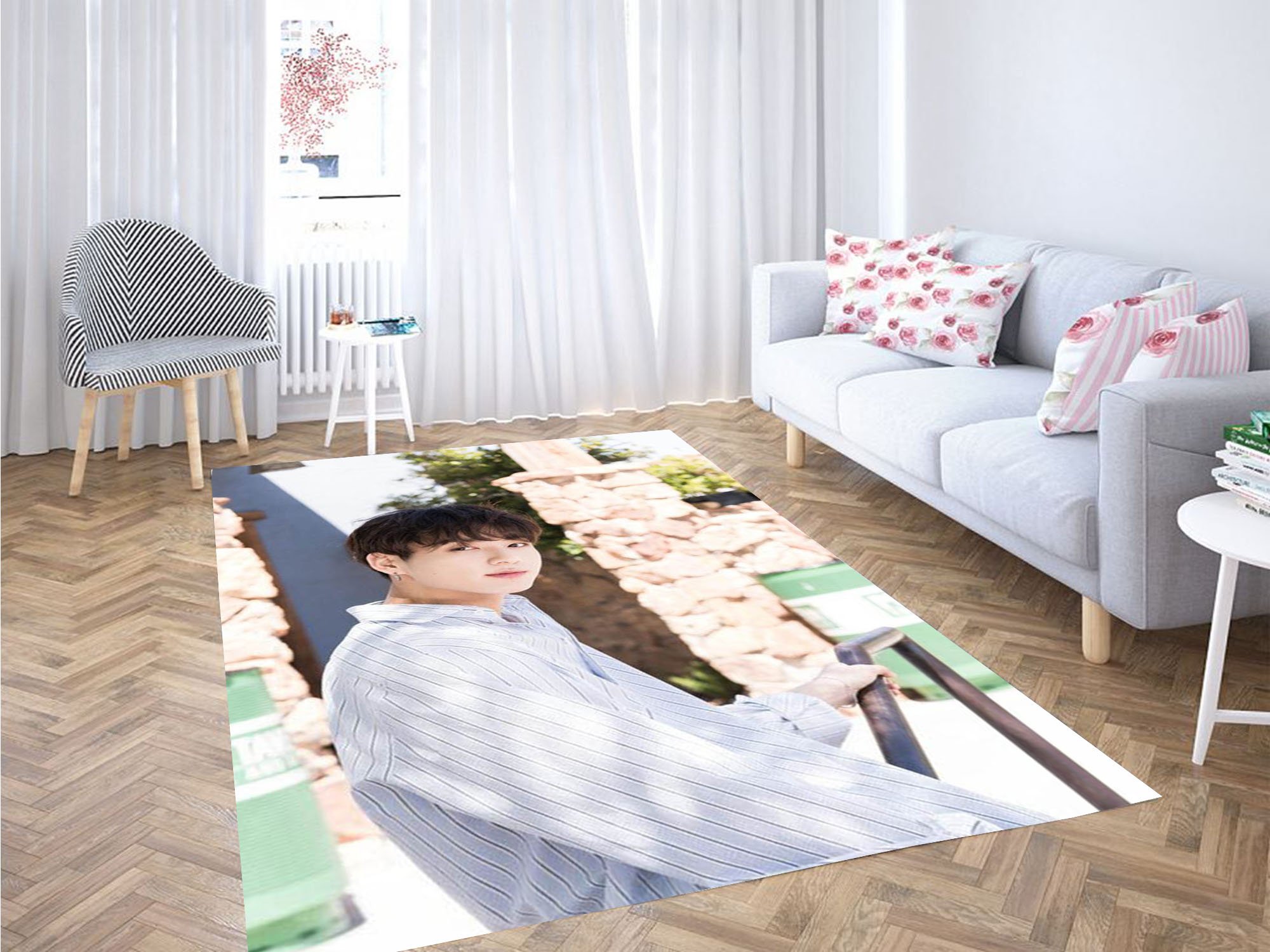 Bts Jungkook Carpet Rectangle Rug