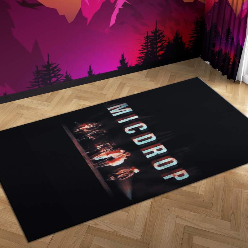 Bts Micdrop Carpet Mock Area Rectangle Rug