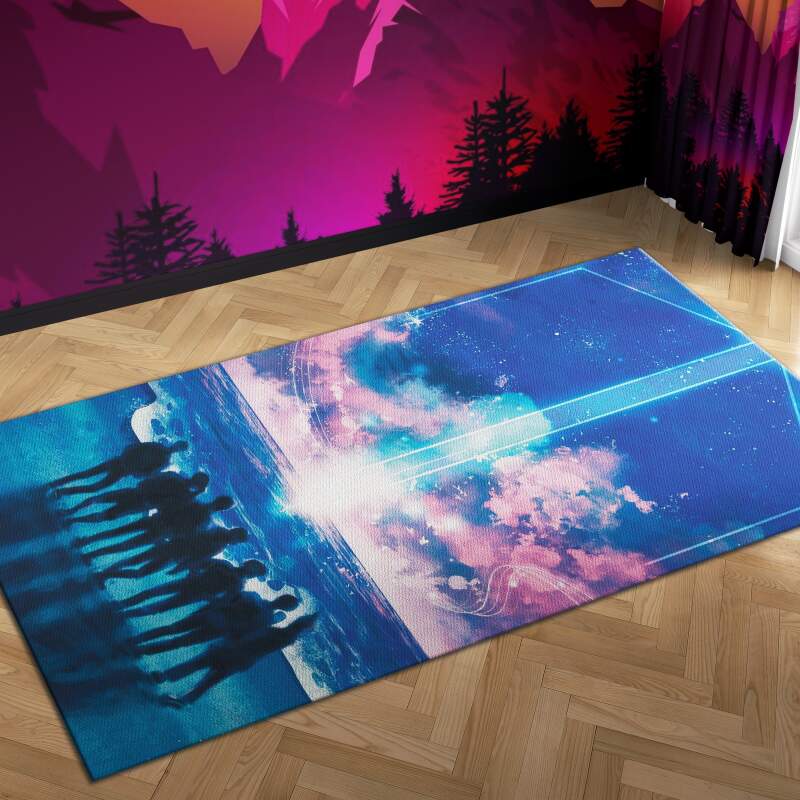 Bts Sky Carpet Mock Area Rectangle Rug