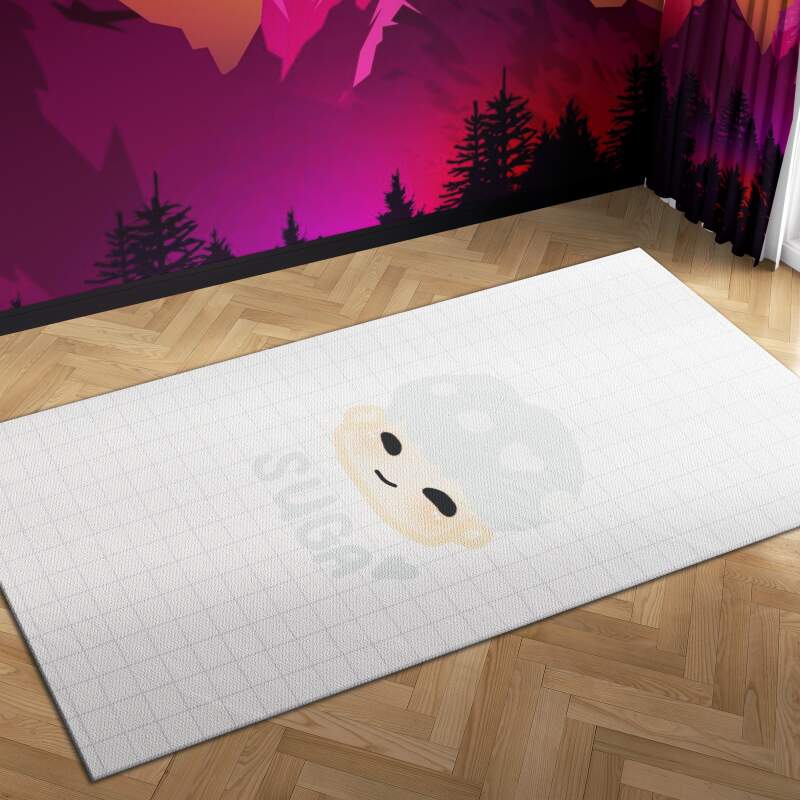 Bts Suga Chibi Carpet Mock Area Rectangle Rug