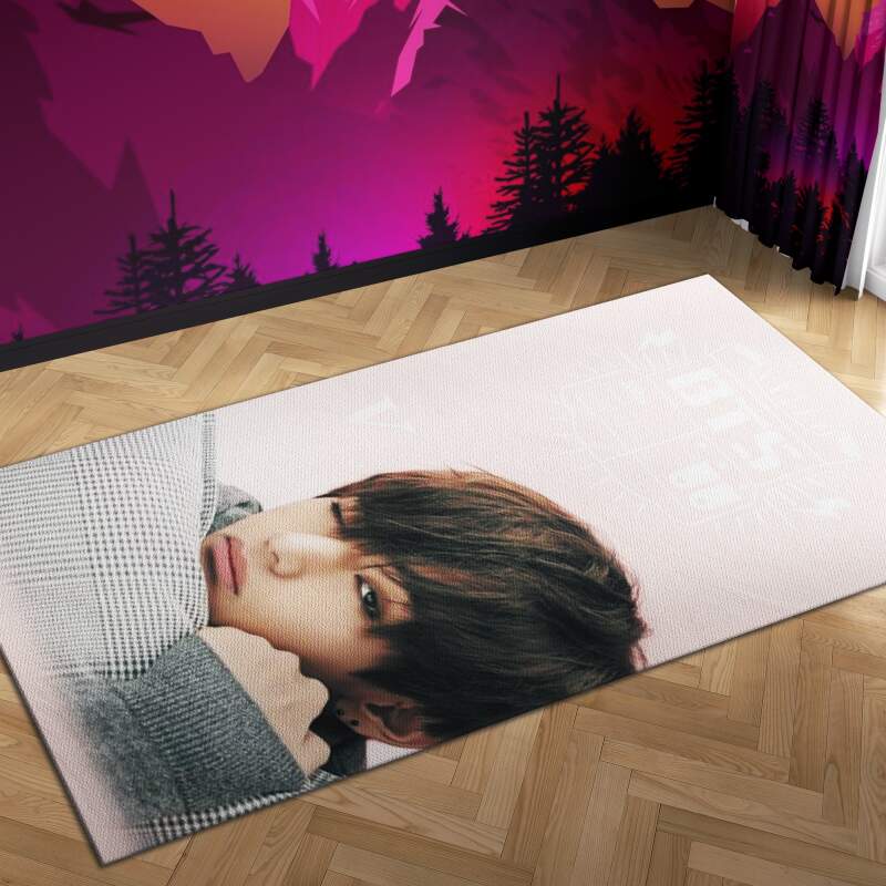 Bts V Carpet Mock Area Rectangle Rug