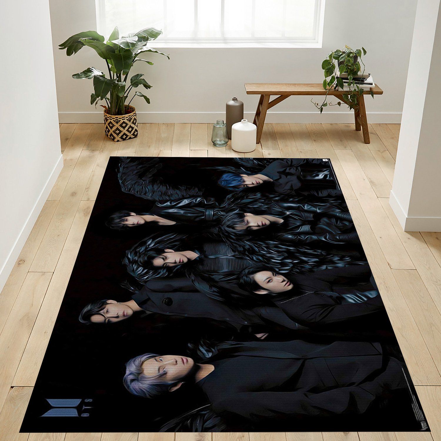 BTS Wings Rectangle Rug – Custom Size And Printing