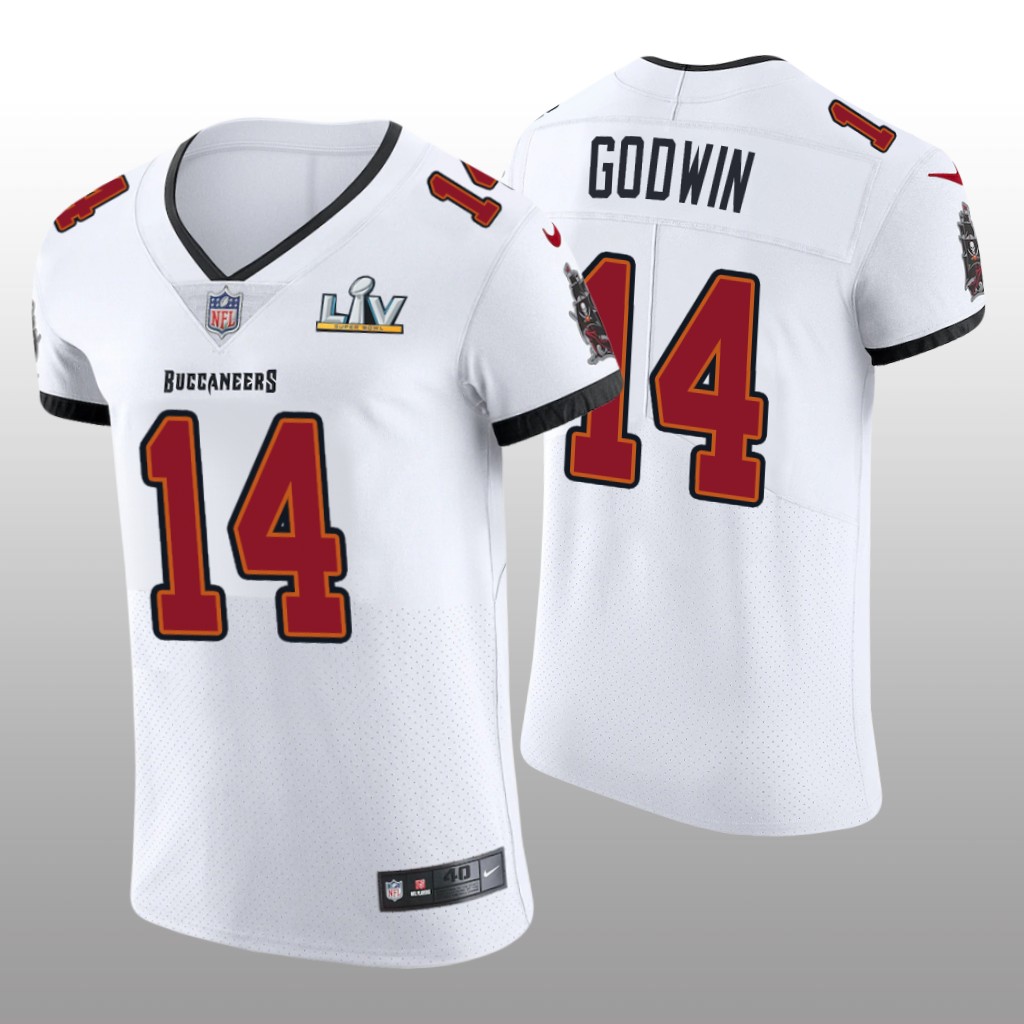Buccaneers Chris Godwin White Vapor Elite Jersey Super Bowl LV