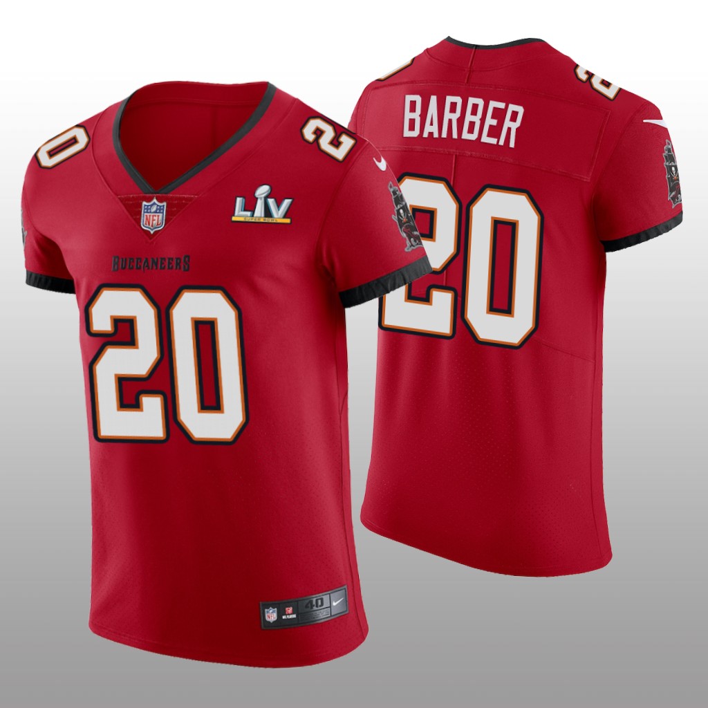 Buccaneers Ronde Barber Red Vapor Elite Jersey Super Bowl LV