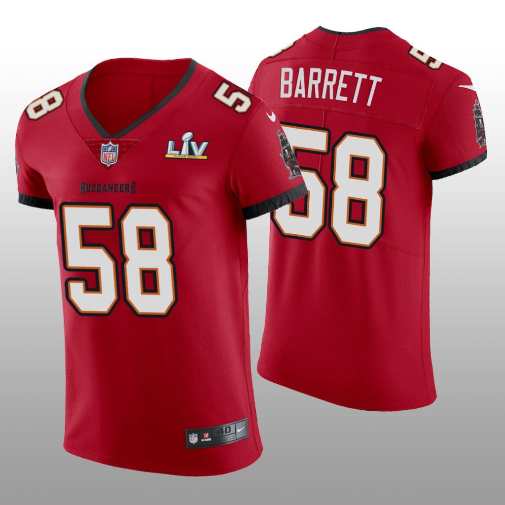 Buccaneers Shaquil Barrett Red Vapor Elite Jersey Super Bowl LV